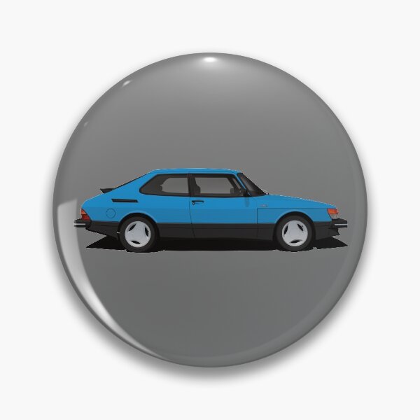 Item preview, Saab 900 Turbo Aero - blue - illustration designed and sold by knappidesign.