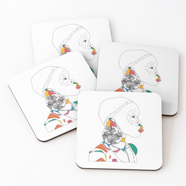 Item preview, African Girl Line Artwork designed and sold by LIRAZ ZIV.