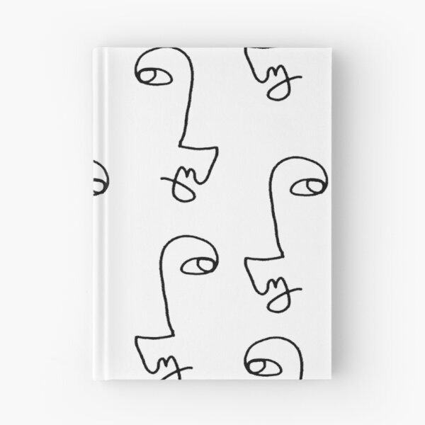 Item preview, Minimalist Abstract Faces Pattern designed and sold by cadinera.