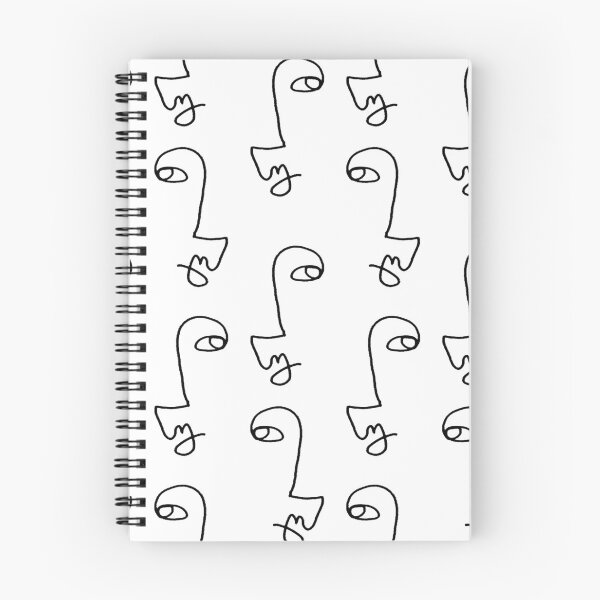 Item preview, Minimalist Abstract Faces Pattern designed and sold by cadinera.
