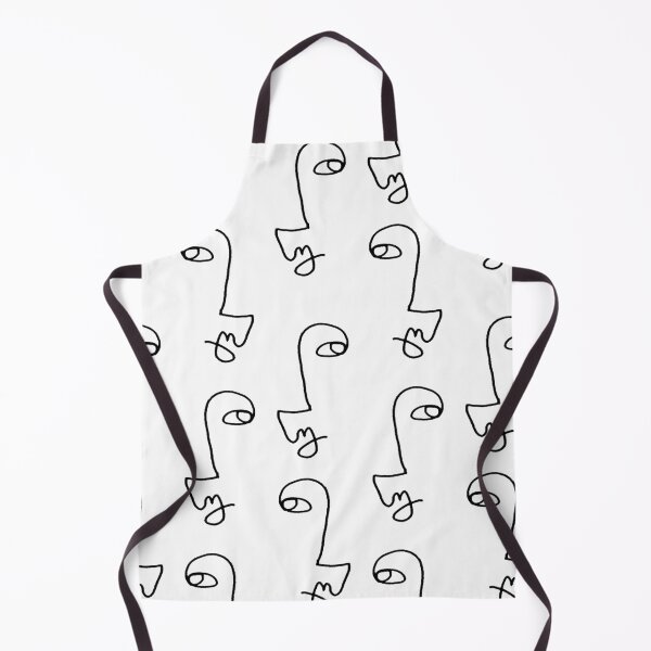 Item preview, Minimalist Abstract Faces Pattern designed and sold by cadinera.