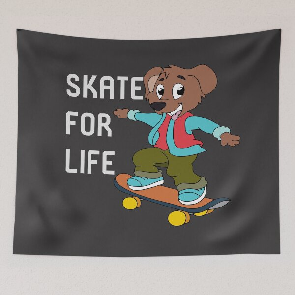 Item preview, I love skater boys- skate for life funny dog skater. designed and sold by Tanuja  Sharma.