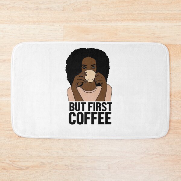 Item preview, But First Coffee, Afro Woman, Coffee Lover  designed and sold by Logiamerch.