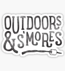 OUTDOORS & S'MORES Sticker