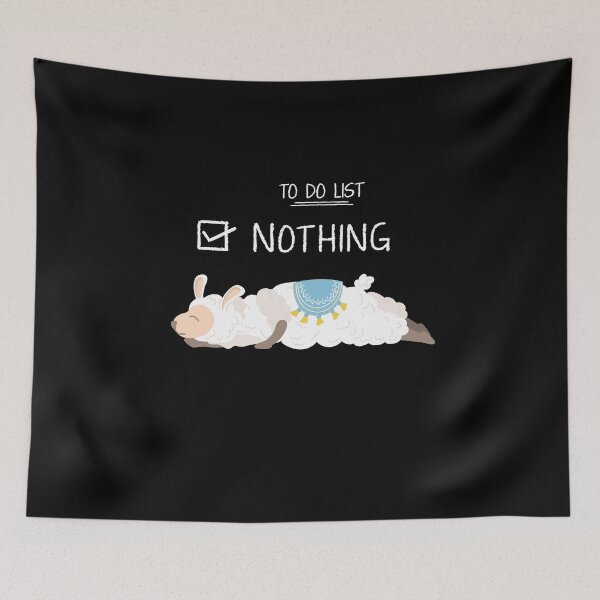 Item preview, Alpaca To Do List Nothing Gift Funny Llama designed and sold by Lenny Stahl.
