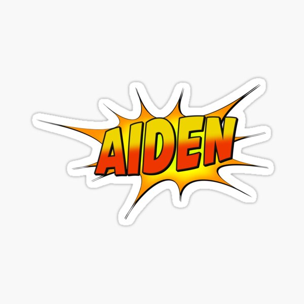&ldquo;Aiden&rdquo; Sticker for Sale by rogue-design | Redbubble