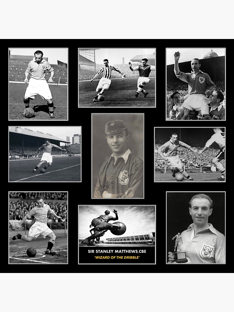 "Sir Stanley Matthews Football Montage " Sticker By Invictuscollect ...