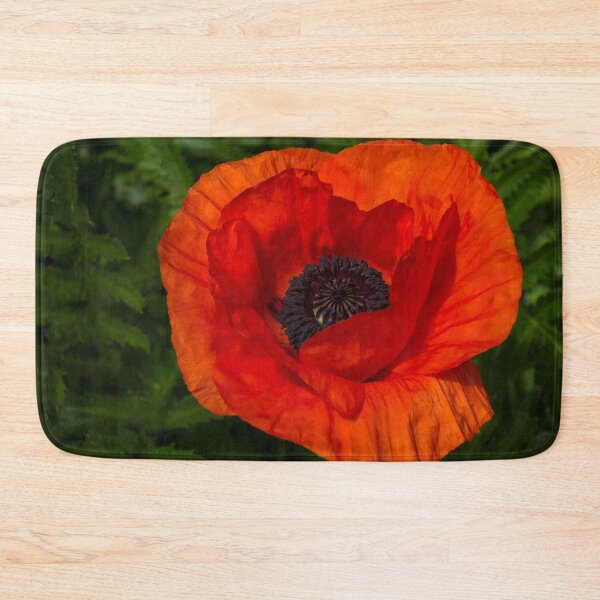 Item preview, Bold Crushed Silk - Big and Beautiful Red Poppy designed and sold by Georgia Mizuleva.