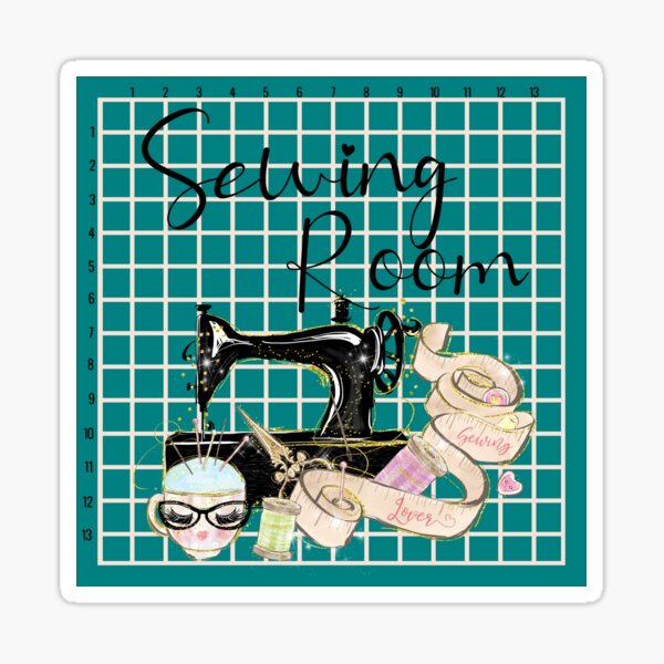Item preview, sewing cutting mat, rotary cutting mat art for your sewing room designed and sold by sarahedgecumbe.