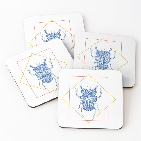 Item preview, Vintage Cobalt Blue Beetle Design designed and sold by Red-ElYoubi.