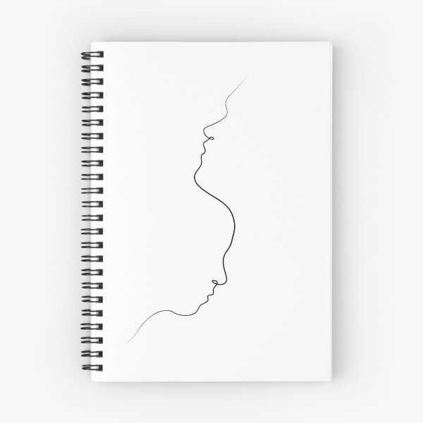 Item preview, Inverted Faces One Line Art | One Line Artist | Minimal Art | One Line Art | Minimalist designed and sold by One-Line-Artist.