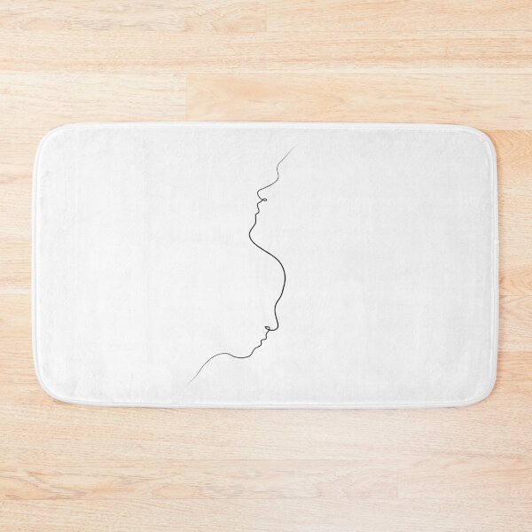 Item preview, Inverted Faces One Line Art | One Line Artist | Minimal Art | One Line Art | Minimalist designed and sold by One-Line-Artist.