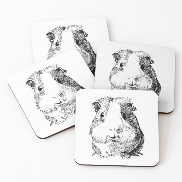 Item preview, Guinea pig portrait designed and sold by tugestaltung.