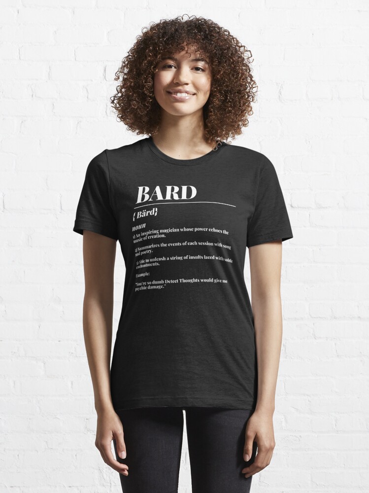 "DnD Bard Definition Class " Tshirt for Sale by ToplineDesigns