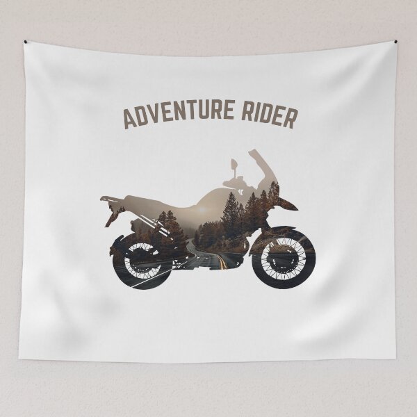 Item preview, Adventure Motorcycle Biker Off Road Rider Mountain Forest Travel designed and sold by Vrabis.