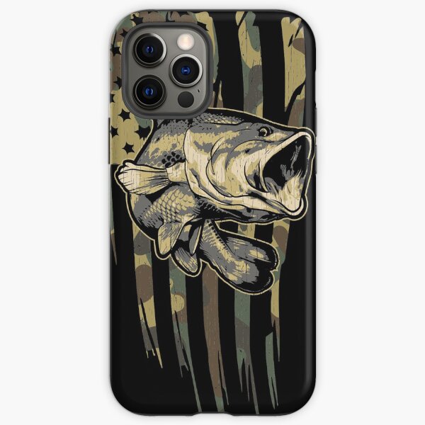 Item preview, Camo US Flag Bass Fishing designed and sold by Daily Grind 19.