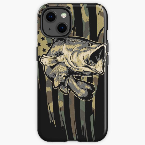 Item preview, Camo US Flag Bass Fishing designed and sold by Daily Grind 19.