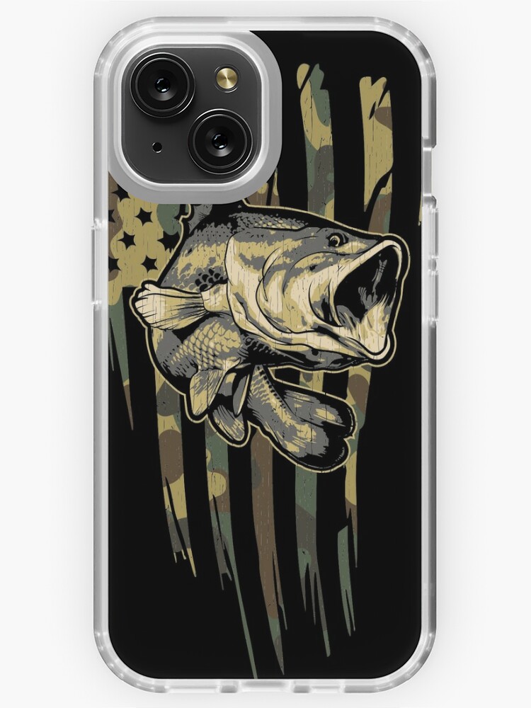 Camo US Flag Bass Fishing iPhone Case for Sale by Daily Grind 19