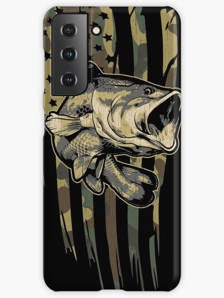 Camo US Flag Bass Fishing Samsung Galaxy Phone Case for Sale by Daily  Grind 19