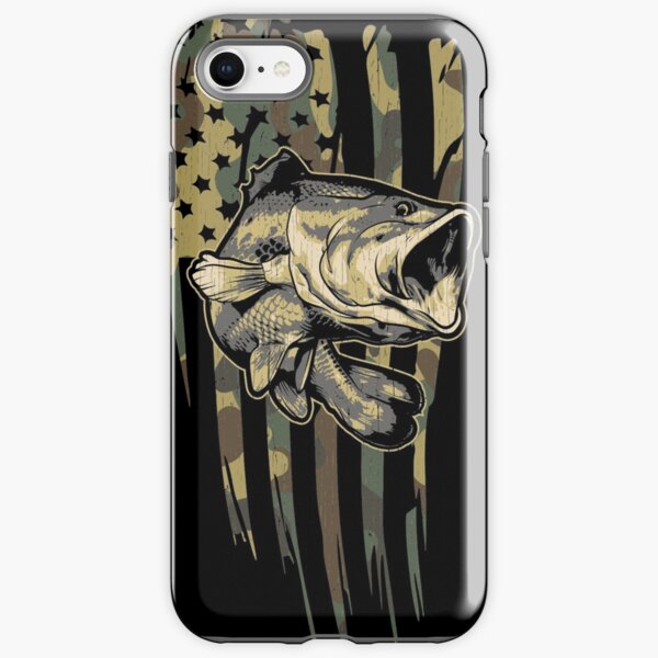 Item preview, Camo US Flag Bass Fishing designed and sold by Daily Grind 19.