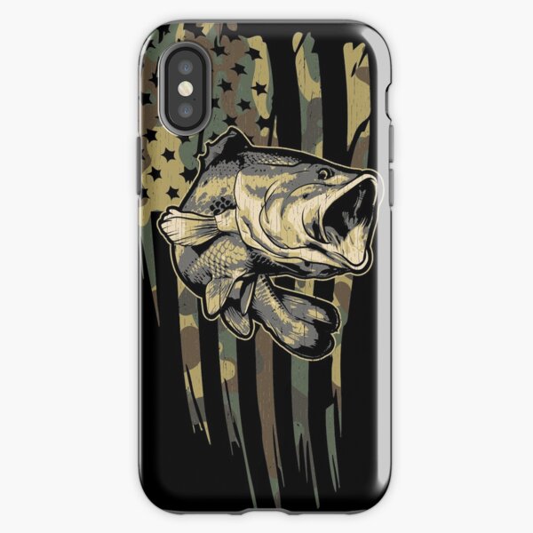 Item preview, Camo US Flag Bass Fishing designed and sold by Daily Grind 19.
