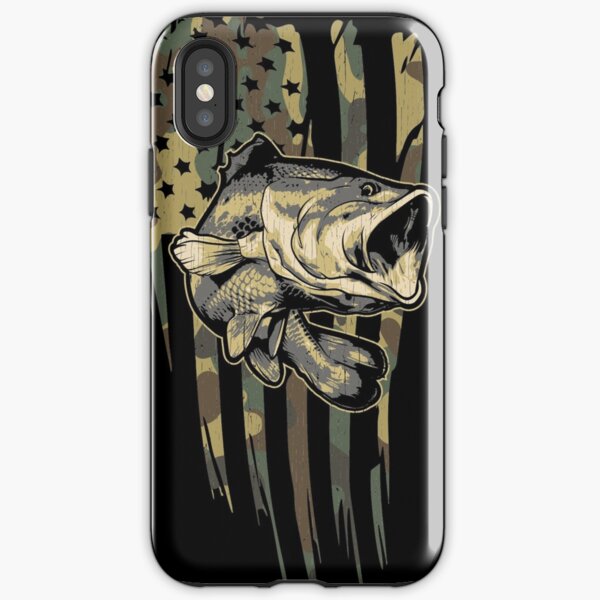 Item preview, Camo US Flag Bass Fishing designed and sold by Daily Grind 19.