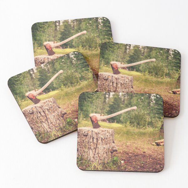 Item preview, Chopping firewood before winter designed and sold by Delphimages Art.