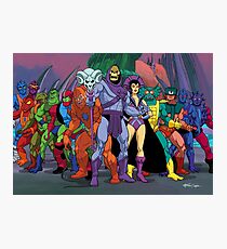 Evil Warriors Filmation Style Photographic Print