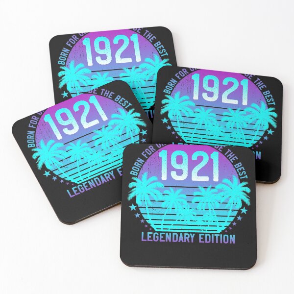 Item preview, 100th Birthday 1921 Vintage Aesthetic Sunset Palm Vaporwave designed and sold by ZNOVANNA.