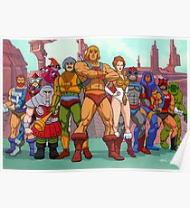 Heroic Warriors Filmation style Poster