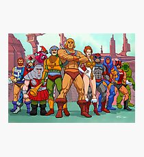 Heroic Warriors Filmation style Photographic Print