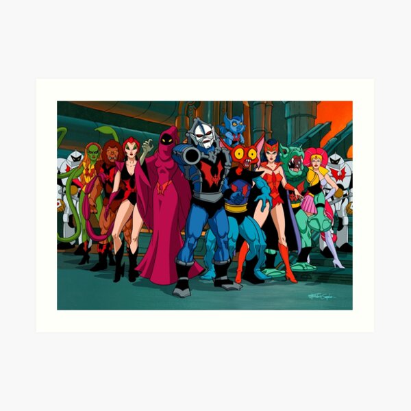 The Evil Horde Filmation Style Art Print