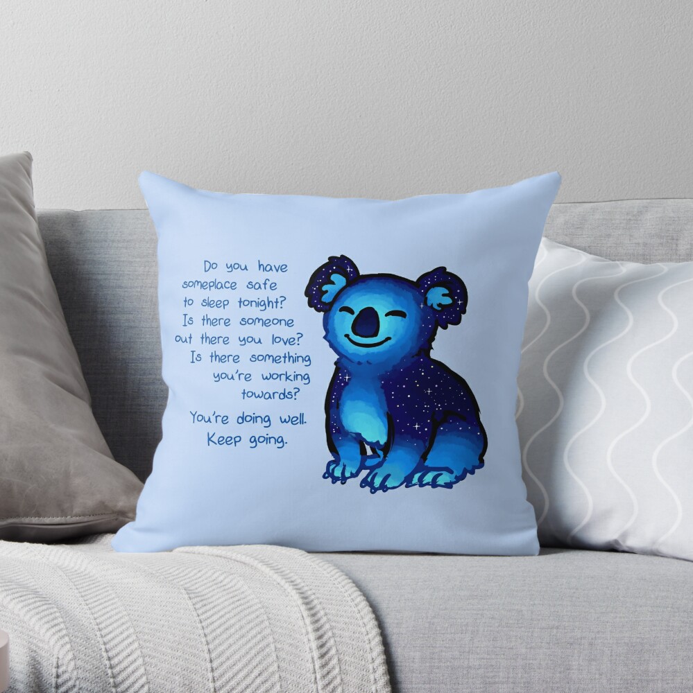 Rainbow Koala Wearing Love Heart Glasses Throw Pillow by Random Galaxy -  Fine Art America