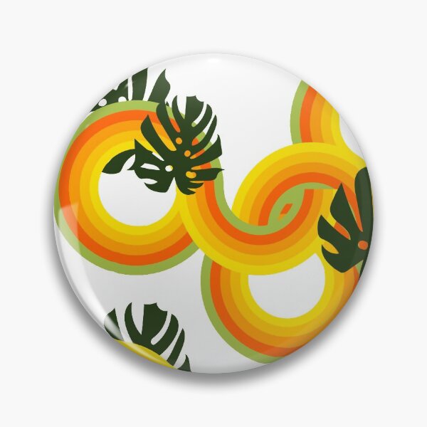 Item preview, 70's Circles and Monstera designed and sold by jenbucheli.