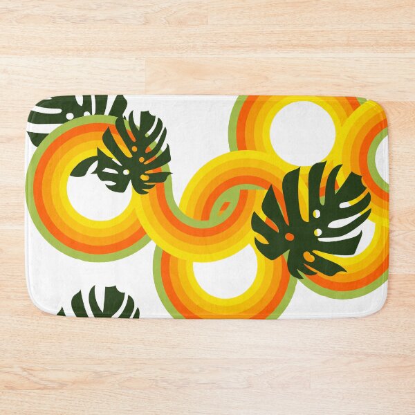 Item preview, 70's Circles and Monstera designed and sold by jenbucheli.