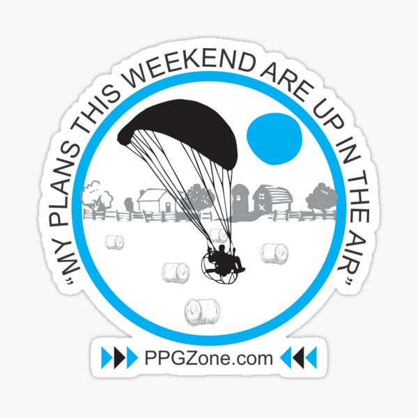 Paramotor - Plans are up in the air Sticker