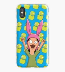 Louise Belcher Light Pattern Blue iPhone Case