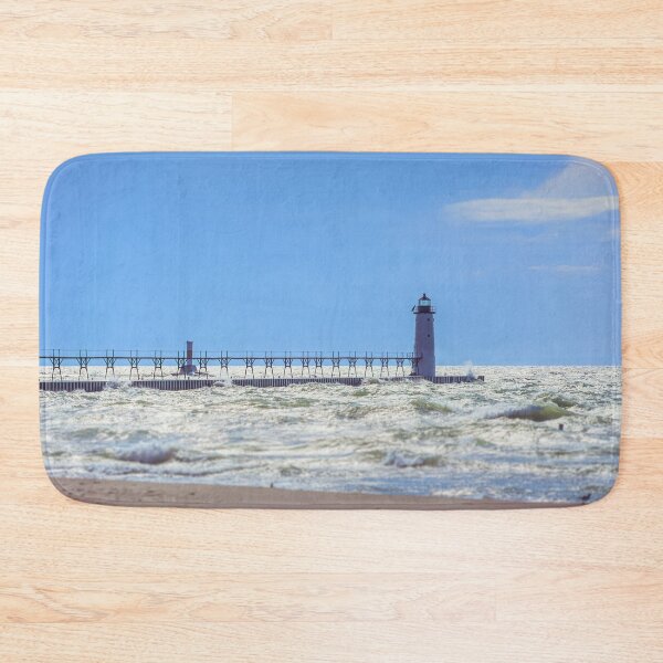 Item preview, Manistee North Pierhead from Beach designed and sold by Enzwell.