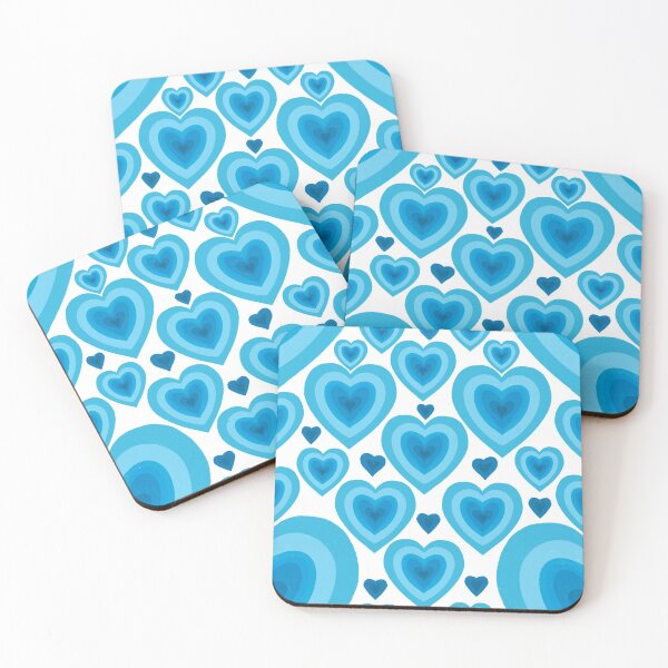Item preview, Big Blue Love Hearts designed and sold by Squarebird.