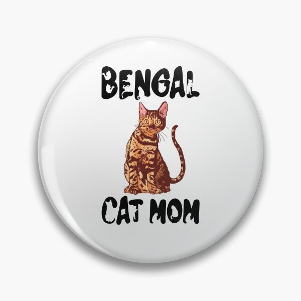 Item preview, Bengal Cat Mom Black Text Design - Featuring Hand Drawn Bengal Cat designed and sold by jonrdesign.