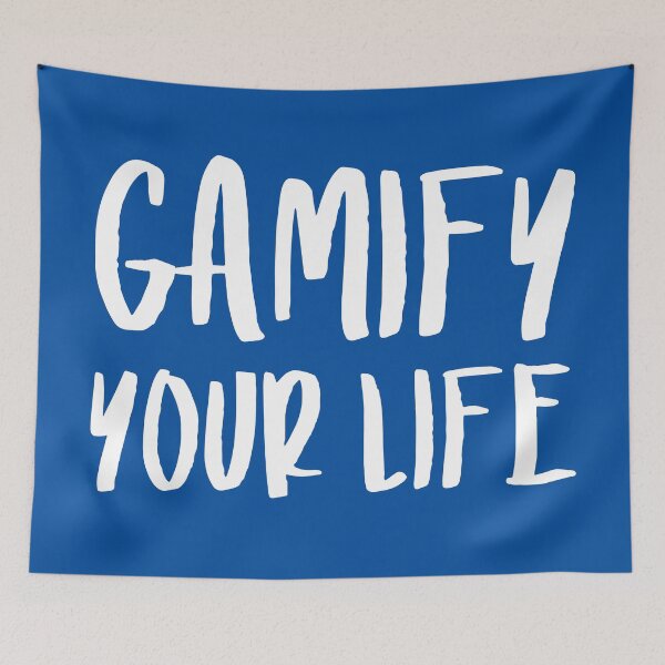 Item preview, Gamify Your Life | Quotes | Royal Blue designed and sold by Wintre2.