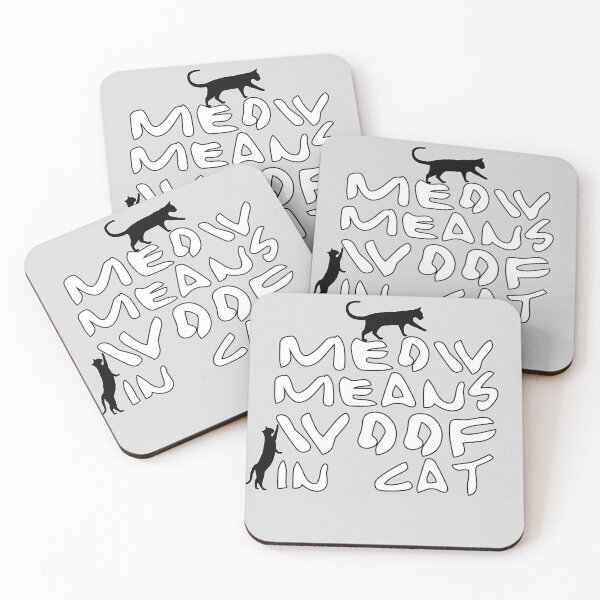 Item preview, Meow means ‘woof’ in cat. designed and sold by PGPshop.