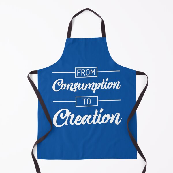 Item preview, From Consumption To Creation | Productivity | Quotes | Royal Blue designed and sold by Wintre2.