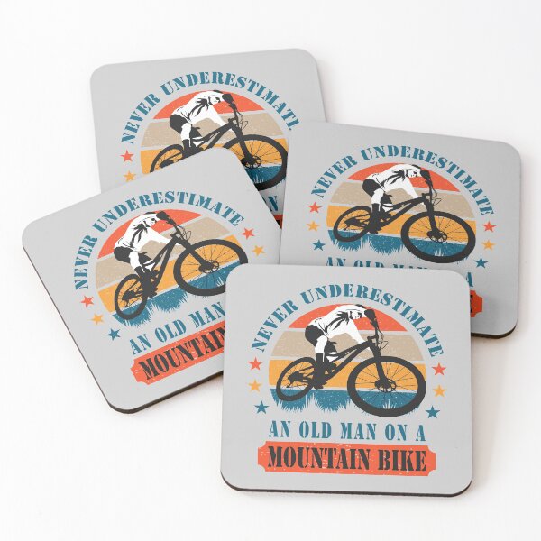 Item preview, Never Underestimate An Old Man On A Mountain Bike MTB Biker designed and sold by grinta2021.