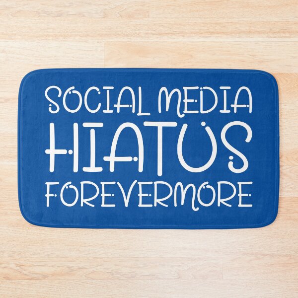 Item preview, Social Media Hiatus Forevermore | Productivity Life Improvement Quotes | Royal Blue designed and sold by Wintre2.
