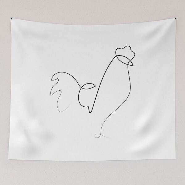 Item preview, Rooster | One Line Artist | Minimal Art | One Line Art | Minimalist designed and sold by One-Line-Artist.