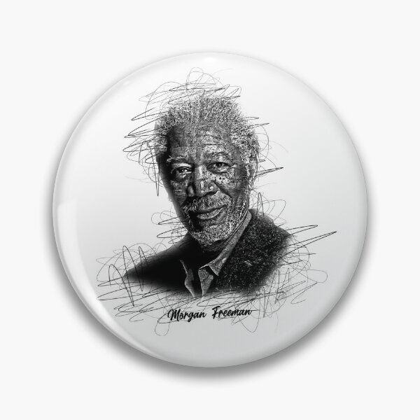 Artikelvorschau, Morgan Freeman Abstrakte Skizzenkunst, Morgan Freeman entworfen und verkauft von graphic-genie.