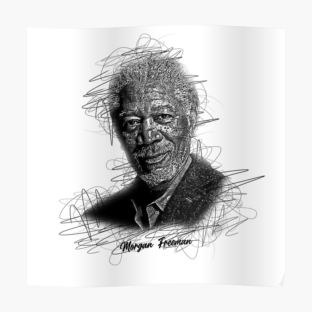 Morgan Freeman Drawing by Manidipa Bose  Saatchi Art