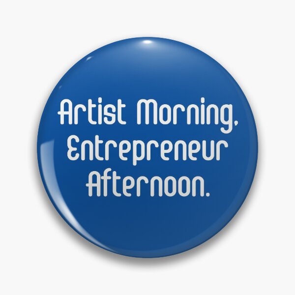 Item preview, Artist Morning, Entrepreneur Afternoon. | Life Productivity | Quotes | Royal Blue designed and sold by Wintre2.