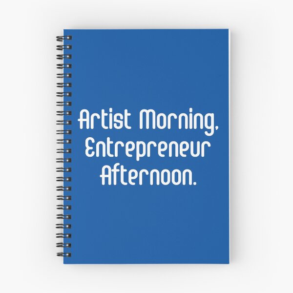 Item preview, Artist Morning, Entrepreneur Afternoon. | Life Productivity | Quotes | Royal Blue designed and sold by Wintre2.
